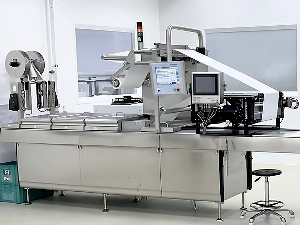 Automated packing line in the packing area