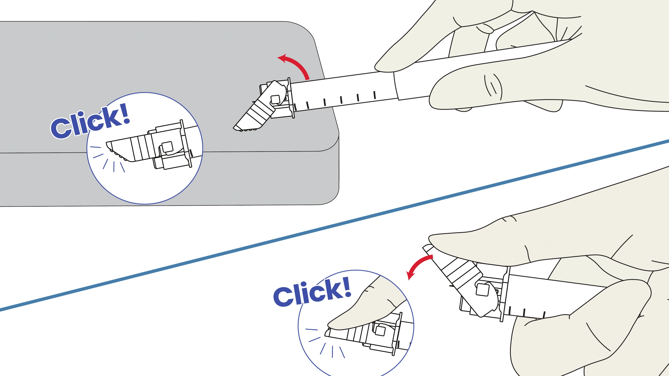 Step 1: Activate the safety mechanism